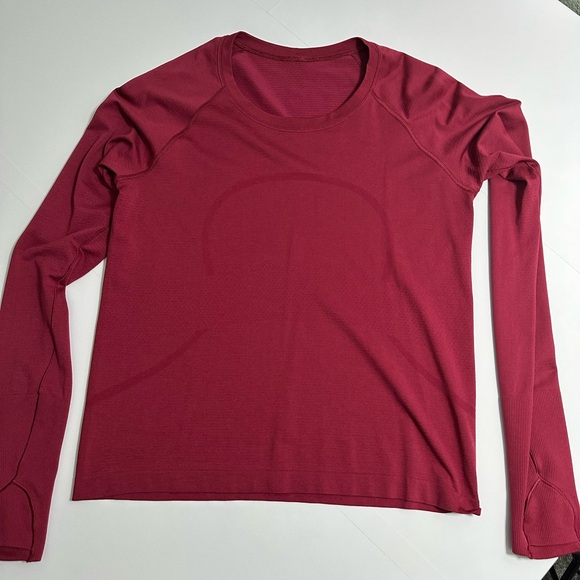 ✨ Lululemon Swiftly Tech Long-Sleeve Shirt 2.0 *Waist Length Deep Luxe size 10 - Picture 6 of 13